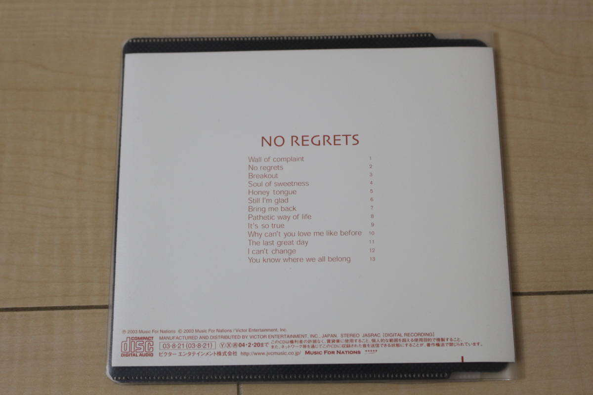 HARDCORE SUPERSTAR NO REGRETS CD 元ケース無し メディアパス収納