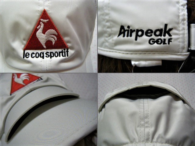  Le Coq lecoq AIRPEAK CAP Golf для высокофункциональный /. чувство колпак * шляпа белой серии размер F/ свободный . пот скорость ./ высота вентиляция / высота .. функция обычная цена 6,490 иен 