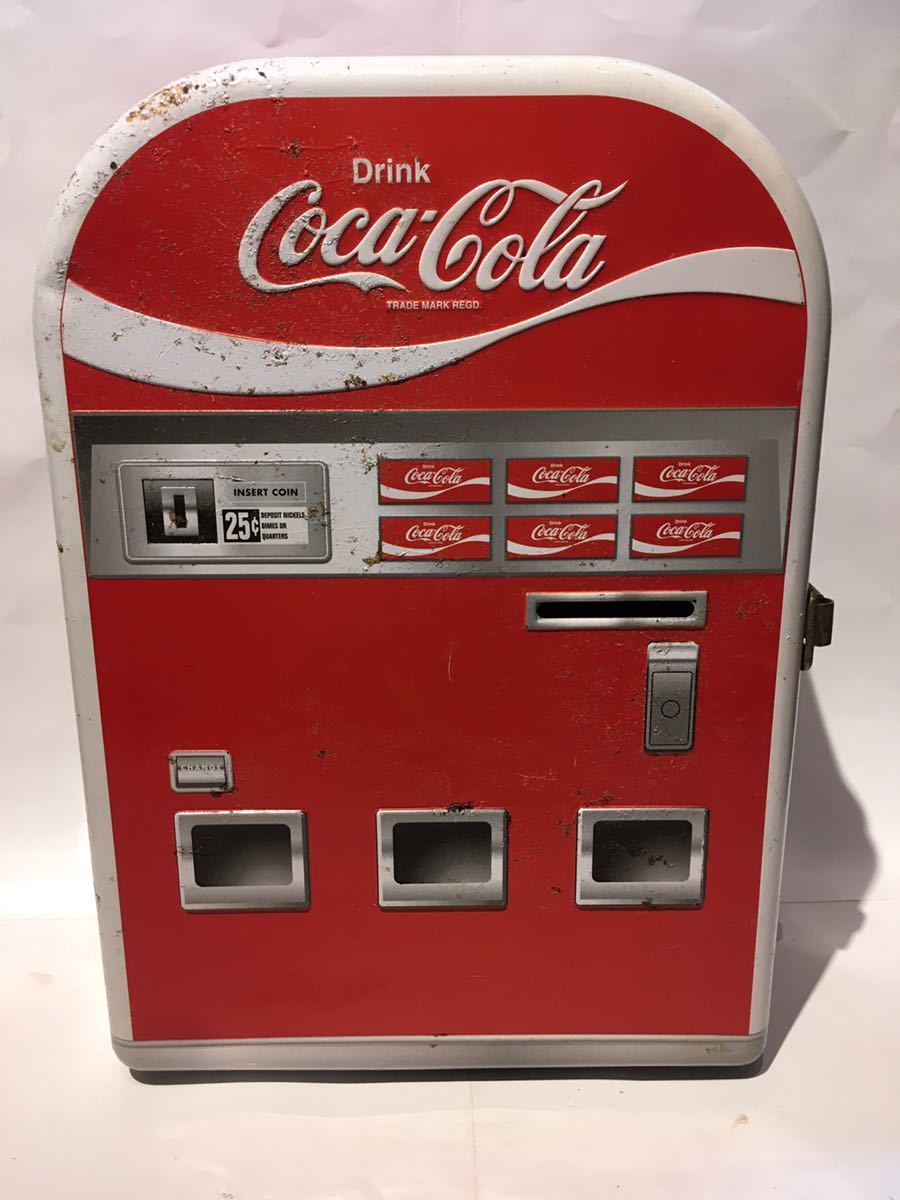 コカコーラ 貯金箱 自動販売機 昭和レトロ コカ・コーラ   缶