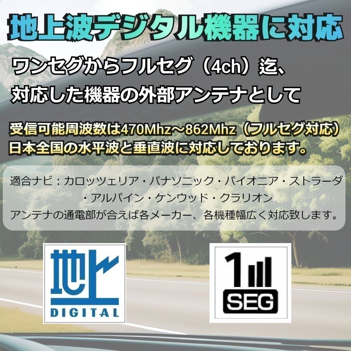 高感度 AVIC-RZ800 カロッツェリア 地デジ フィルムアンテナ 両面テープ 取説 ガラスクリーナー付 送料無料_画像2