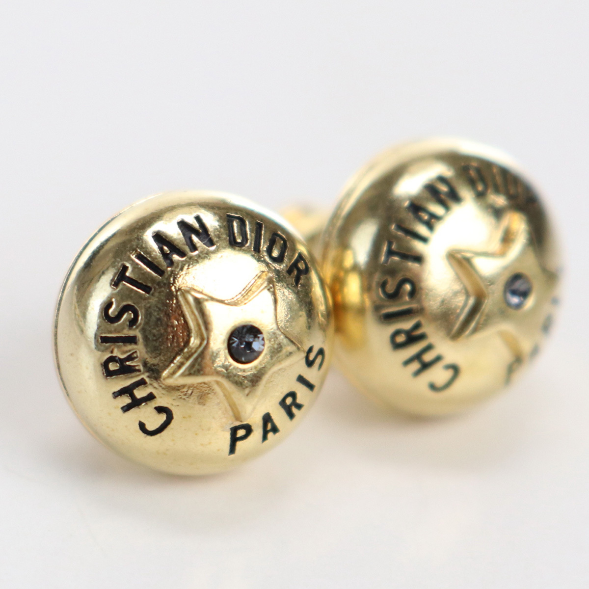 Christian Dior クリスチャンディオール PETIT CD スタッドピアス