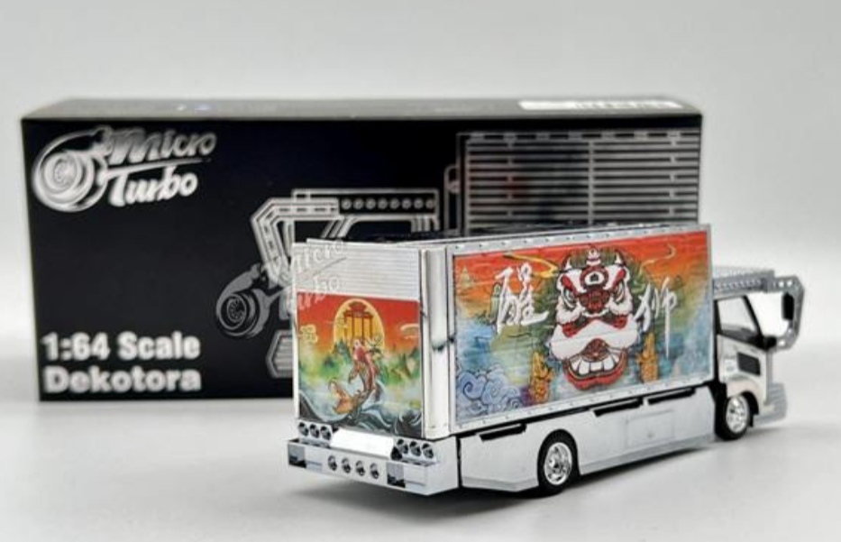 即決・送料無料 Micro Turbo PEAKO ピーコ 1/64 Lion Dekotora Truck デコトラ Wウイング トラック