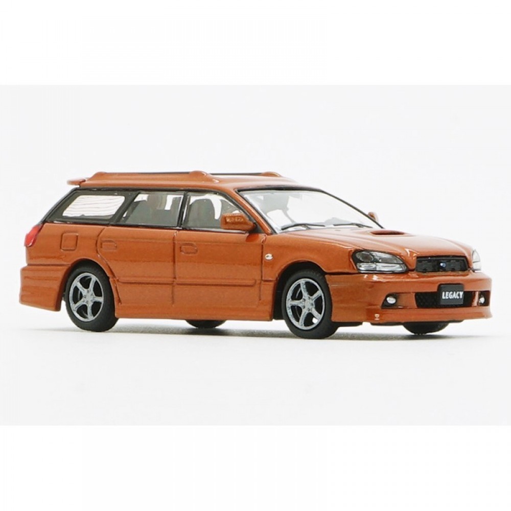 BM CREATIONS 1/64 スバル レガシー ツーリングワゴン E-TUNE2 2002 オレンジ 右ハンドル Subaru Legacy E-Tune II_画像2