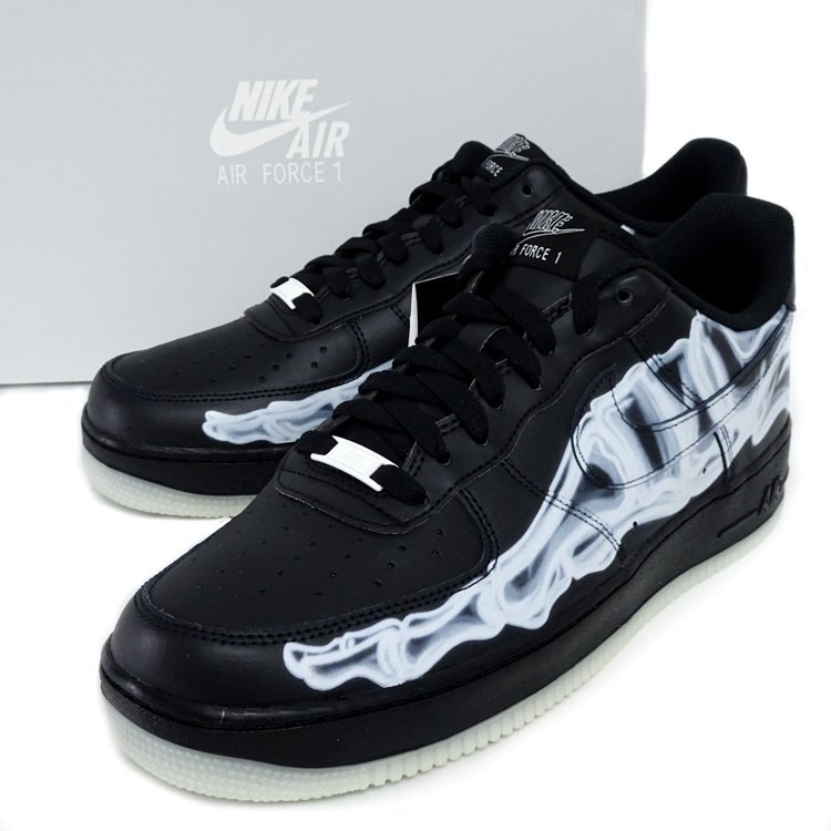 ほぼ未使用/1円】ナイキNIKE AIR FORCE 1 07 SKELETON QS エアフォース