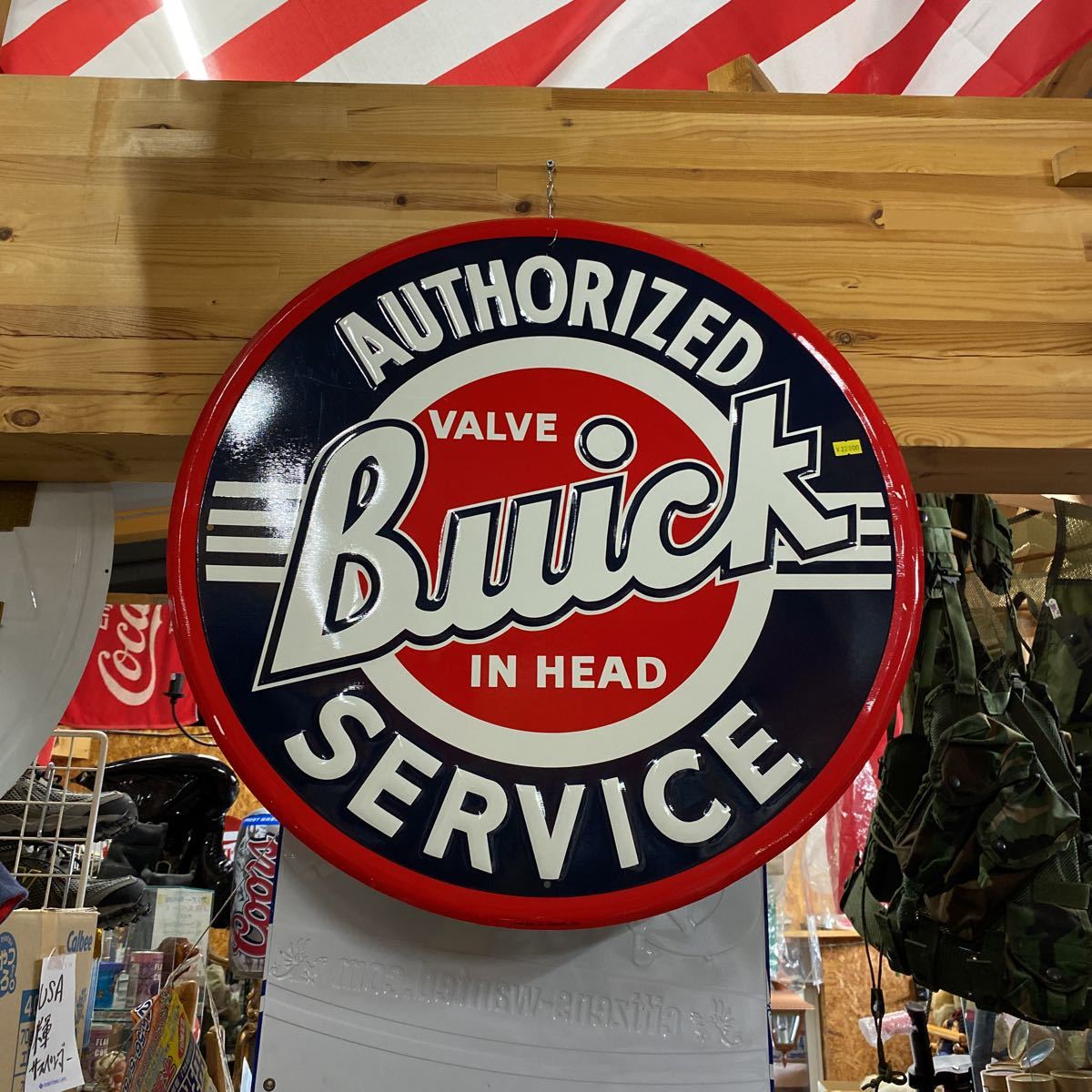 大人気新作 世田谷ベース 丸看板 一点物 エンボス USA 店舗 アメリカ