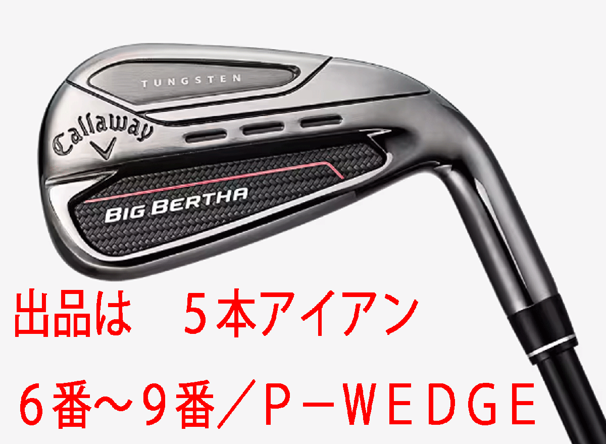 新品■キャロウェイ■2023.7■BIG BERTHA■５本アイアン■6~9/PW■SPEEDER NX for CALLAWAY カーボン■R■つかまえて拾える やさしさ_画像1