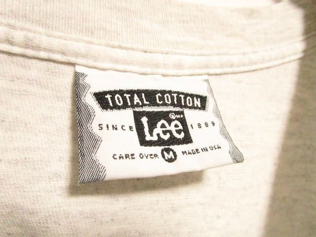 1990's made in usa Lee logo print T-shirt USA製 ビンテージ Tシャツ _画像6