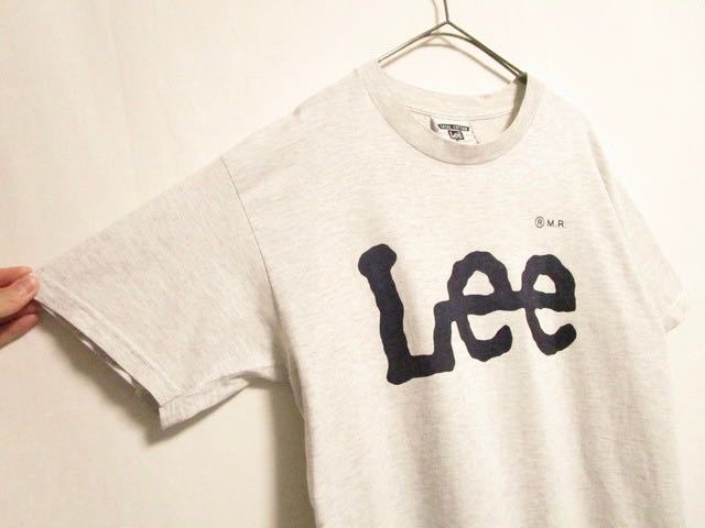 1990's made in usa Lee logo print T-shirt USA製 ビンテージ Tシャツ _画像4