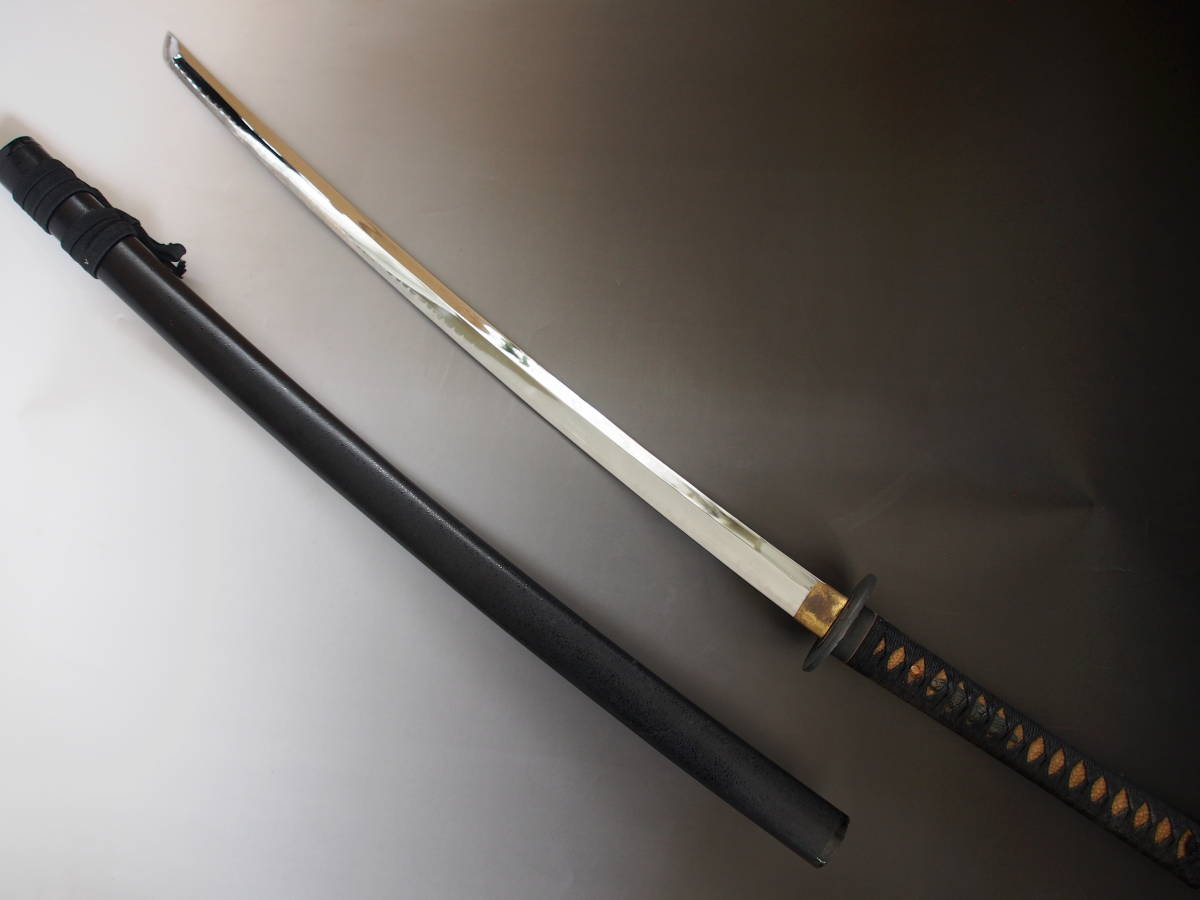 禅 模擬刀 模造刀 居合刀 太刀 日本刀 脇差 鍔 黒鞘 刀装具 古作 時代