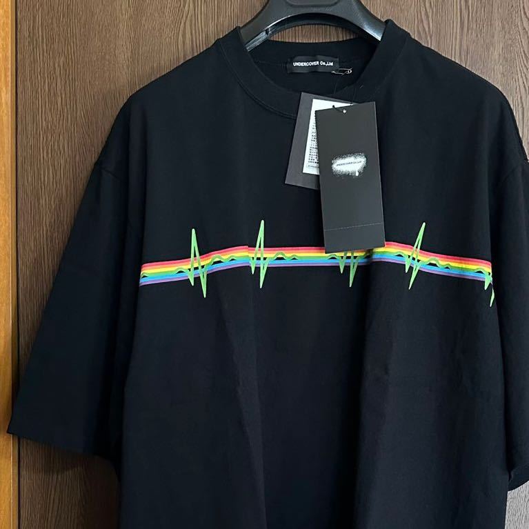 23SS新品 UNDERCOVER PINK FLOYD THE DARK SIDE OF THE BRIGHT SIDE Tシャツsize 4 XL アンダーカバー メンズ 半袖 カットソー ブラック