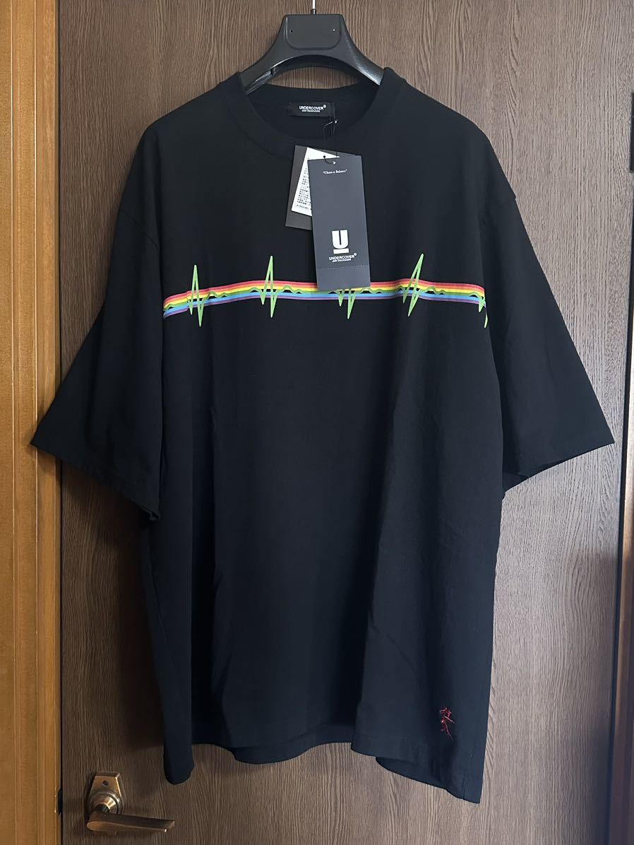 黒5新品 UNDERCOVER PINK FLOYD THE DARK SIDE OF THE BRIGHT SIDE Tシャツ 半袖 23SS size 5 XXL アンダーカバー メンズ ブラック