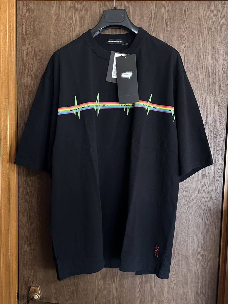 23SS新品 UNDERCOVER PINK FLOYD THE DARK SIDE OF THE BRIGHT SIDE Tシャツsize 4 XL アンダーカバー メンズ 半袖 カットソー ブラック