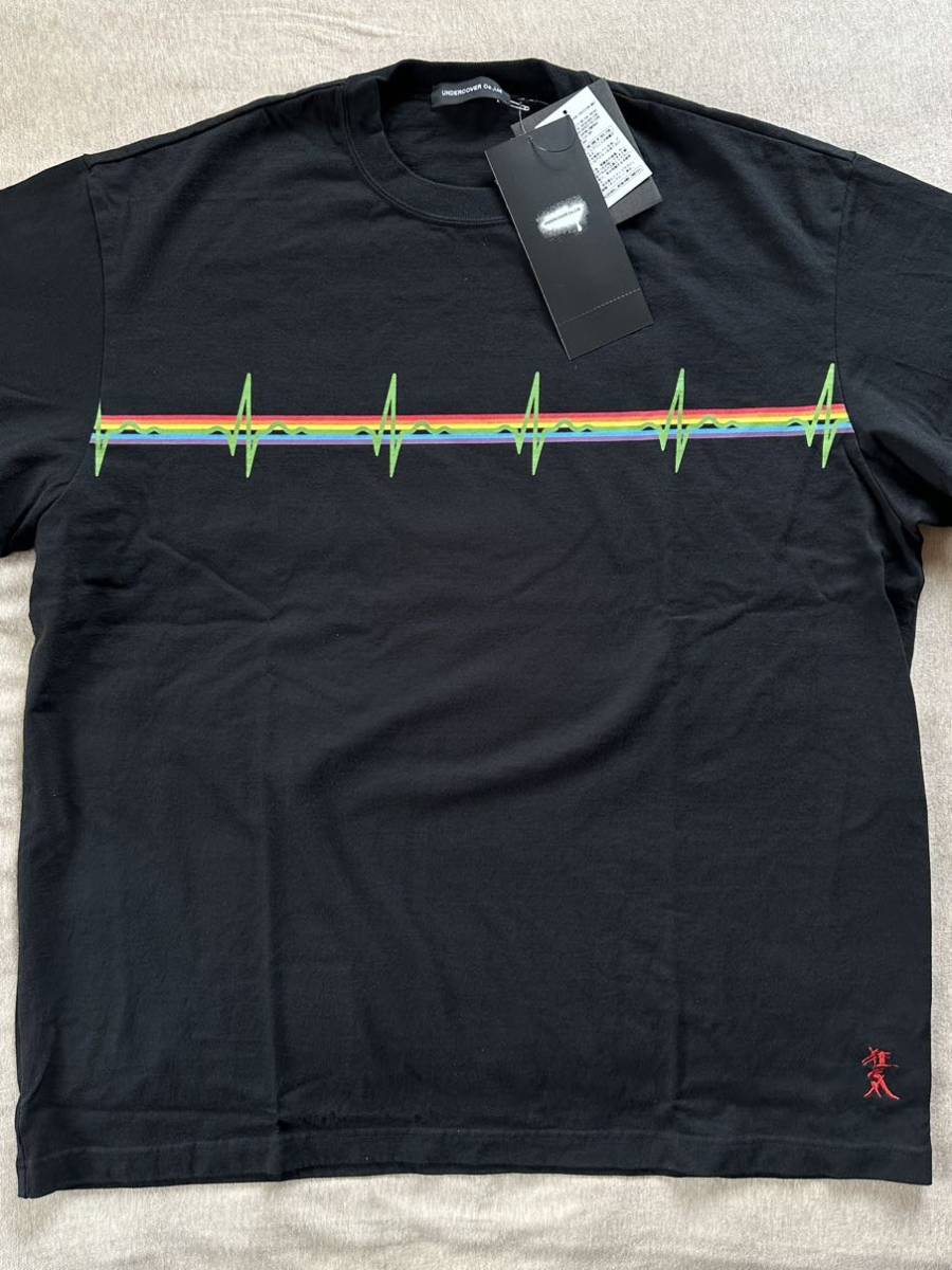 23SS新品 UNDERCOVER PINK FLOYD THE DARK SIDE OF THE BRIGHT SIDE Tシャツsize 4 XL アンダーカバー メンズ 半袖 カットソー ブラック