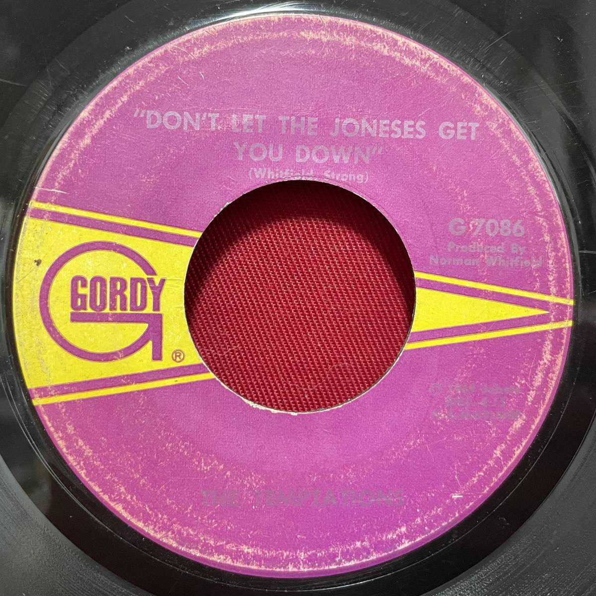 ◆USorg7”s!◆THE TEMPTATIONS◆DON'T LET THE JONESES GET YOU DOWN◆_画像1