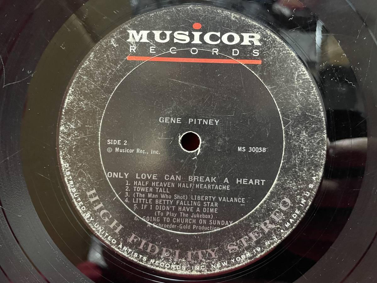 ◆USorgSTEREO盤!◆GENE PITNEY◆ONLY LOVE CAN BREAK A HEART◆_画像8