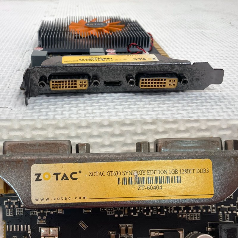 動作確認済 グラフィックカード Vista～Win10 ★ ZOTAC GT630 SYNERGY Edition 1GB 128BIT DDR3 1GB 256bit DVI/miniHDMI PCI-E #907-K_画像3