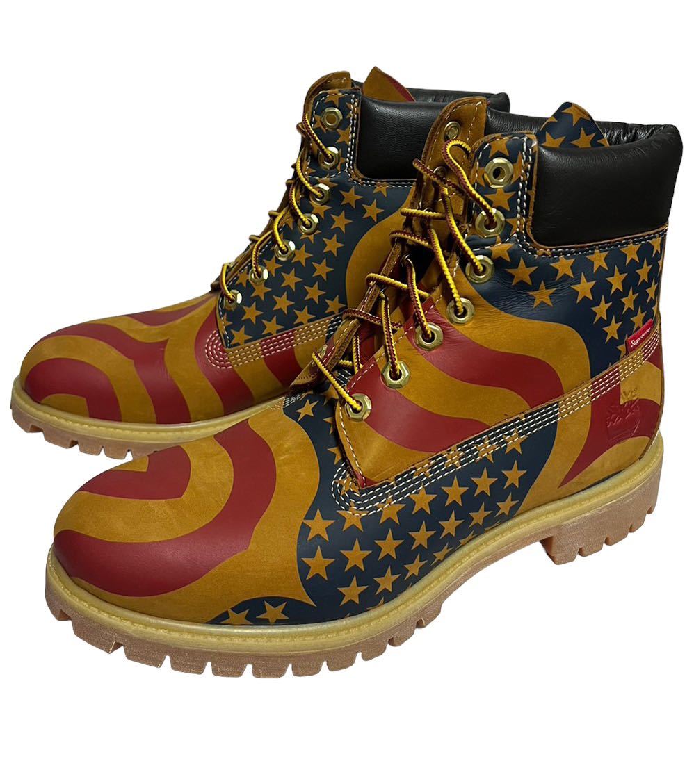 未使用品 17aw supreme Timberland Stars amd Stripes Premium Waterproof Boot シュプリーム ティンバーランド プレミアムブーツ US9.5