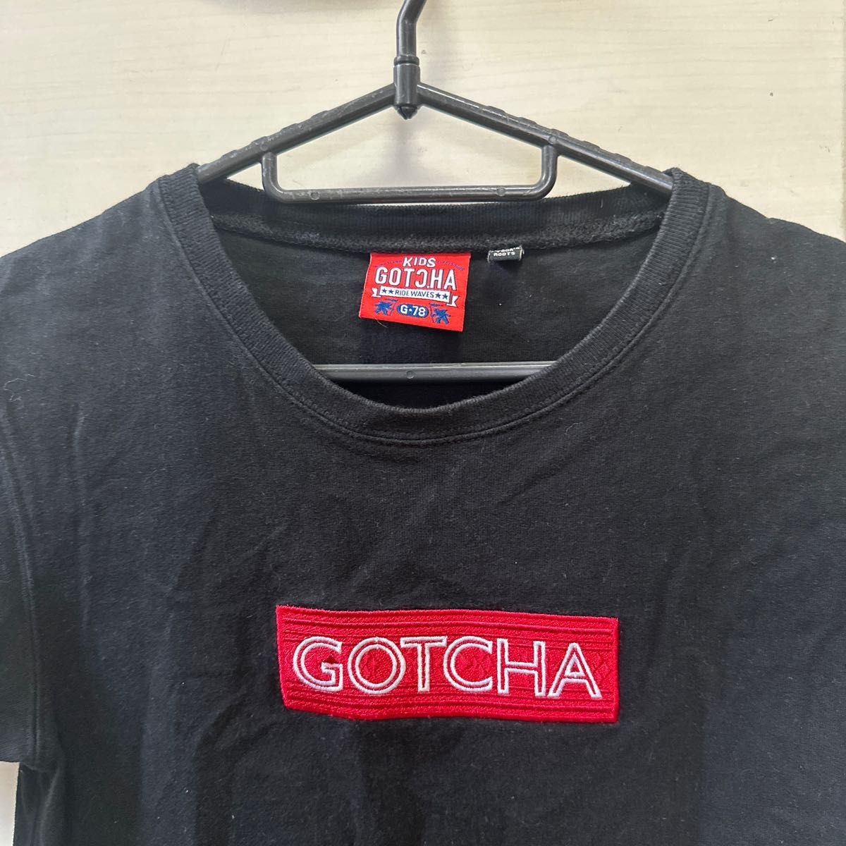 GOTCHA ガッチャ 半袖 Tシャツ キッズ ジュニア 150 黒 ブラック サーフ