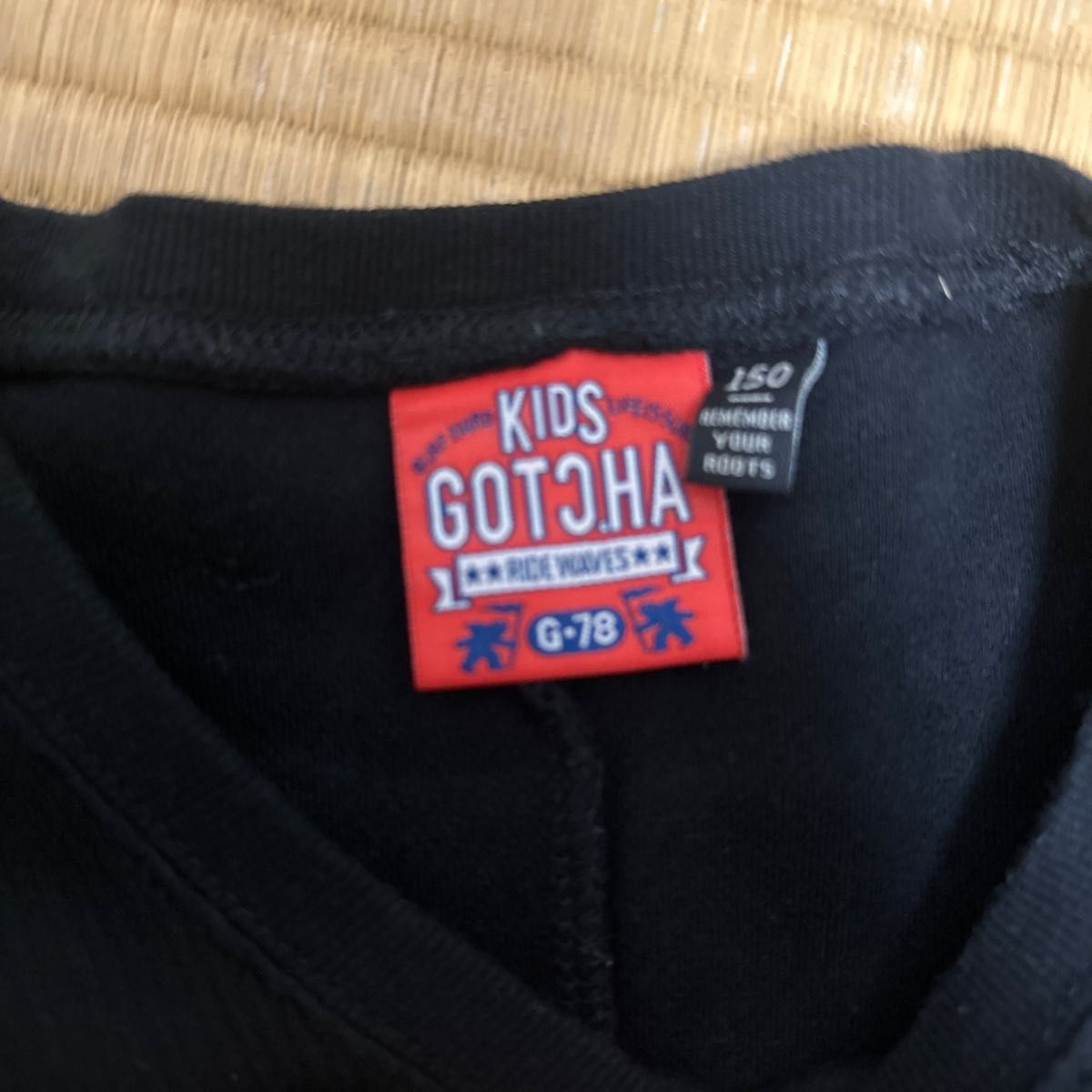 GOTCHA ガッチャ 長袖 Tシャツ ロンT キッズ ジュニア 150 黒 ブラック サーフ