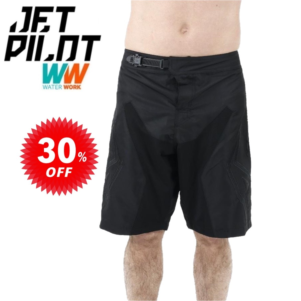 ジェットパイロット JETPILOT ボードパンツ セール 30%オフ 送料無料 ウルトラ メンズ ボードショーツ W19906 ブラック 30インチ 海パン