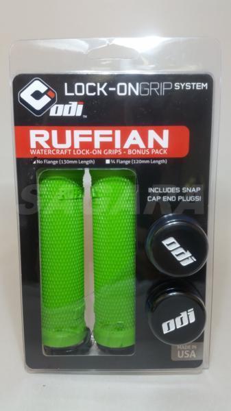 ODI ハンドルグリップ ハードタイプ フランジ無し RUFFIAN Lock-on グリップ ライムグリーン L31RFLG-B ラフィアン 社外ハンドルバーに対応_画像3