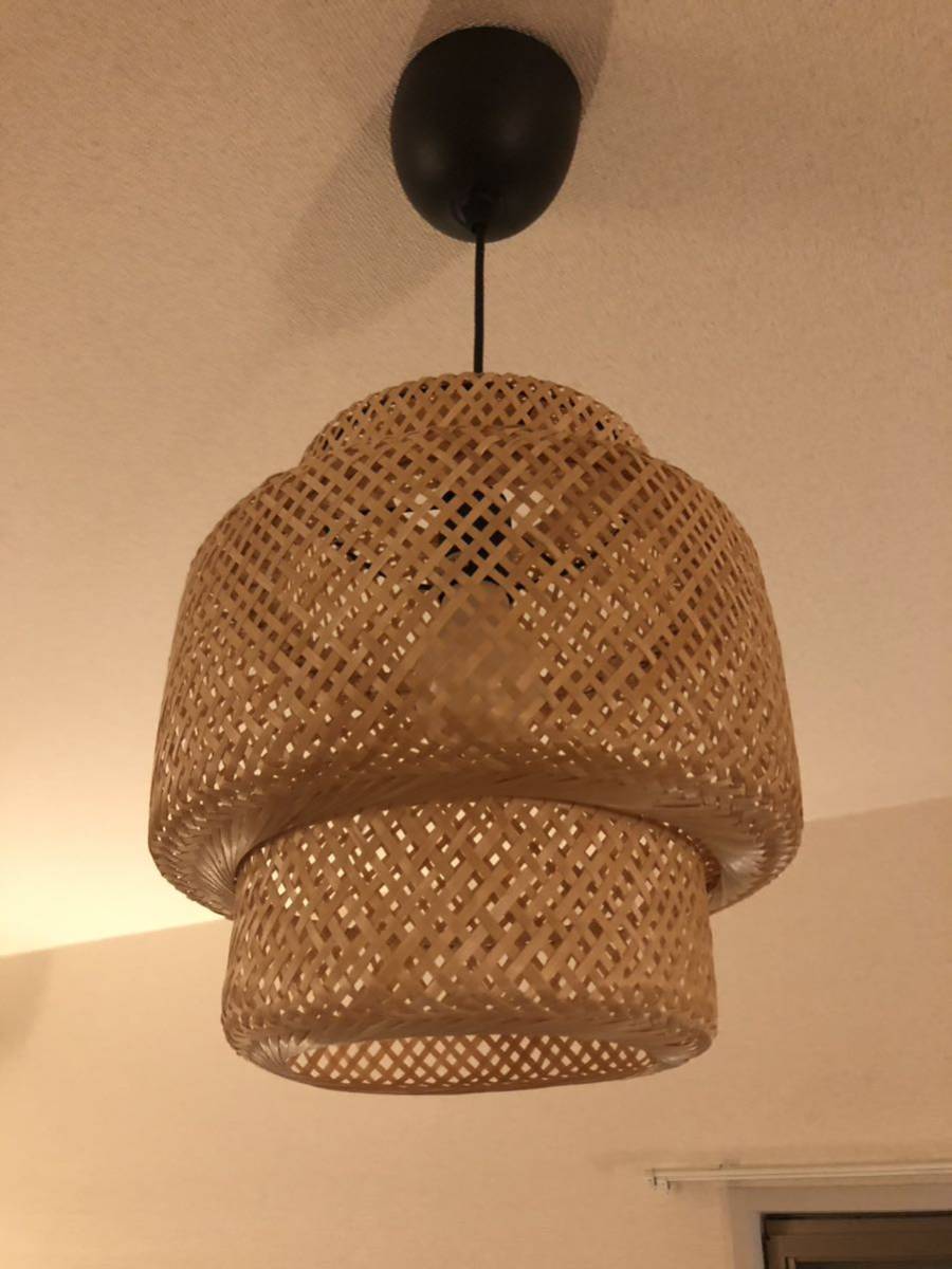 IKEA SINNERLIG スィネリグ イケア ペンダントランプ, 竹/ハンドメイド