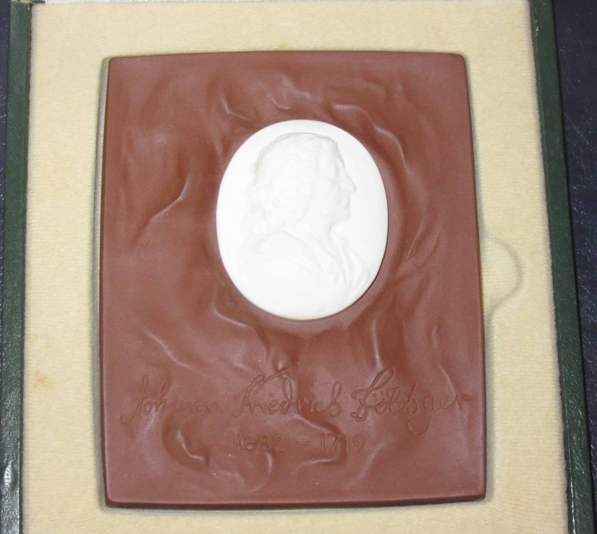 ●マイセンの陶磁器発明者『ベトガー』プラーク（陶板）●箱入り●希少品●格安即決●
