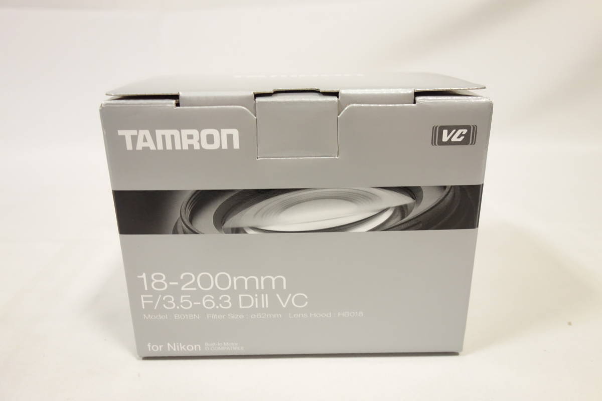 ☆未使用品☆ TAMRON タムロン レンズ 18-200mm F3.5-6.3 DiII VC ニコン APS-C B018N_画像1