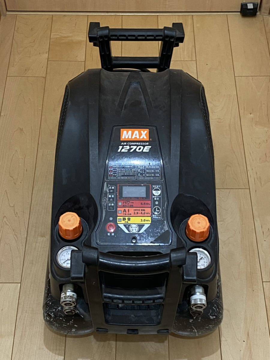 マックス MAX AK-HH1270E 高圧コンプレッサ 11L エア-コンプレッサ　黒　1