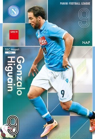 Футбольная лига Panini PFL10 Super Gonzaro Iguin Napoli