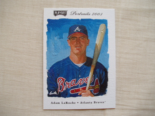 アダム・ラローシュ【Adam LaRoche】◆2003 PLAYOFF PORTRAITS アトランタブレーブス MRO_画像1