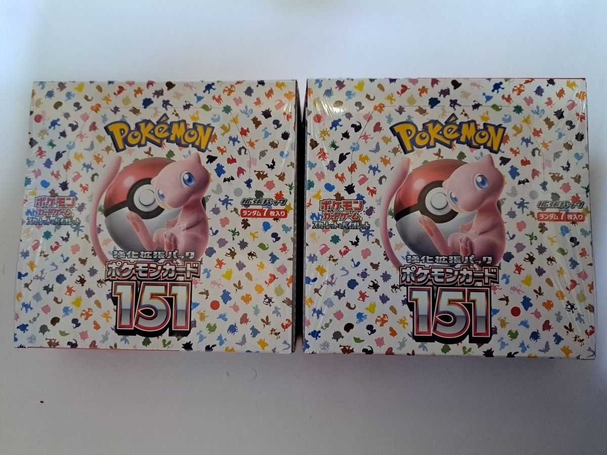 即日発送】 ポケモンカード151BOXシュリンク付き 2ボックス ポケモン