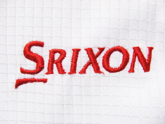 SRIXON ハーフジップ 半袖　シャツ ゴルフウェア Lサイズ ホワイト　ダンロップ_画像8