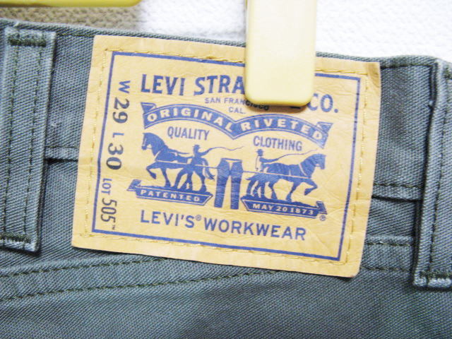 Levi\'s Workwear Levi's Work wear Duck ground 505 utility pants W29 OD painter's pants 