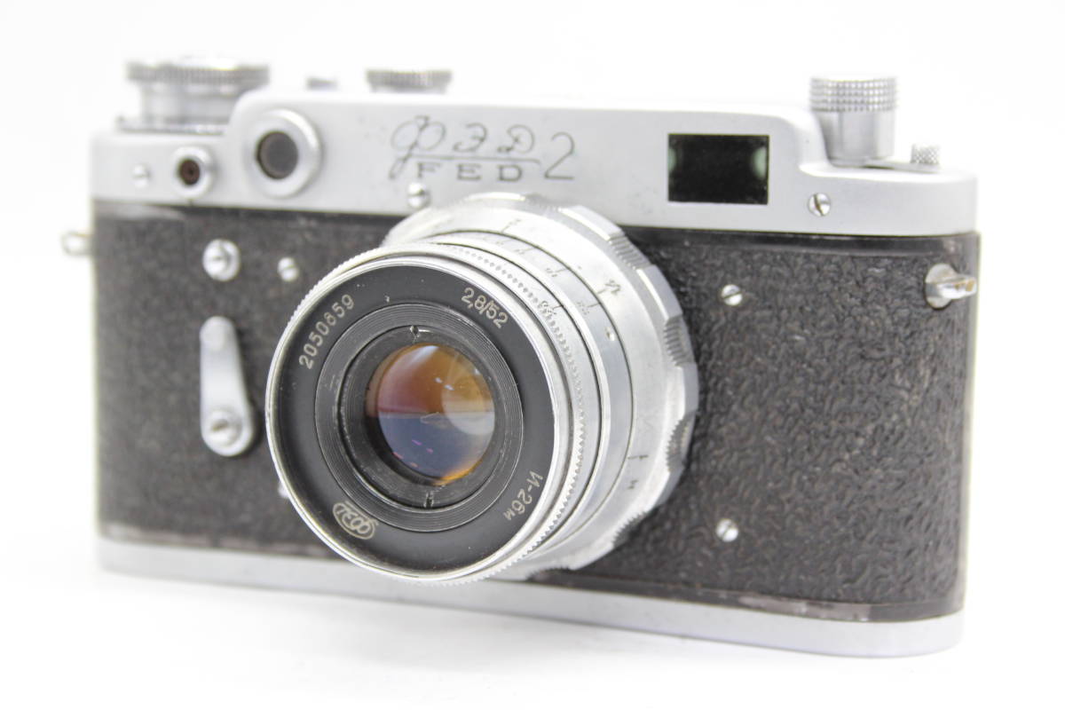 【返品保証】 フェド FED FED2 Industar-16M 52mm F2.8 レンジファインダー カメラ C7923