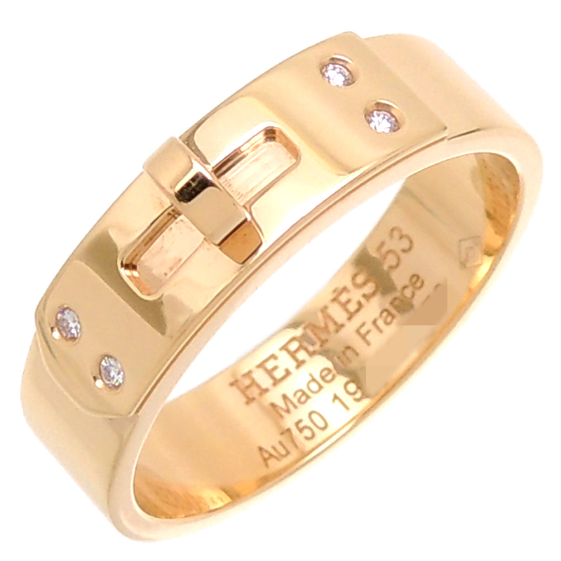［銀座店］HERMES エルメス #53 ケリー PM リング・指輪 750ピンクゴールド 12.5号 レディース DH75797