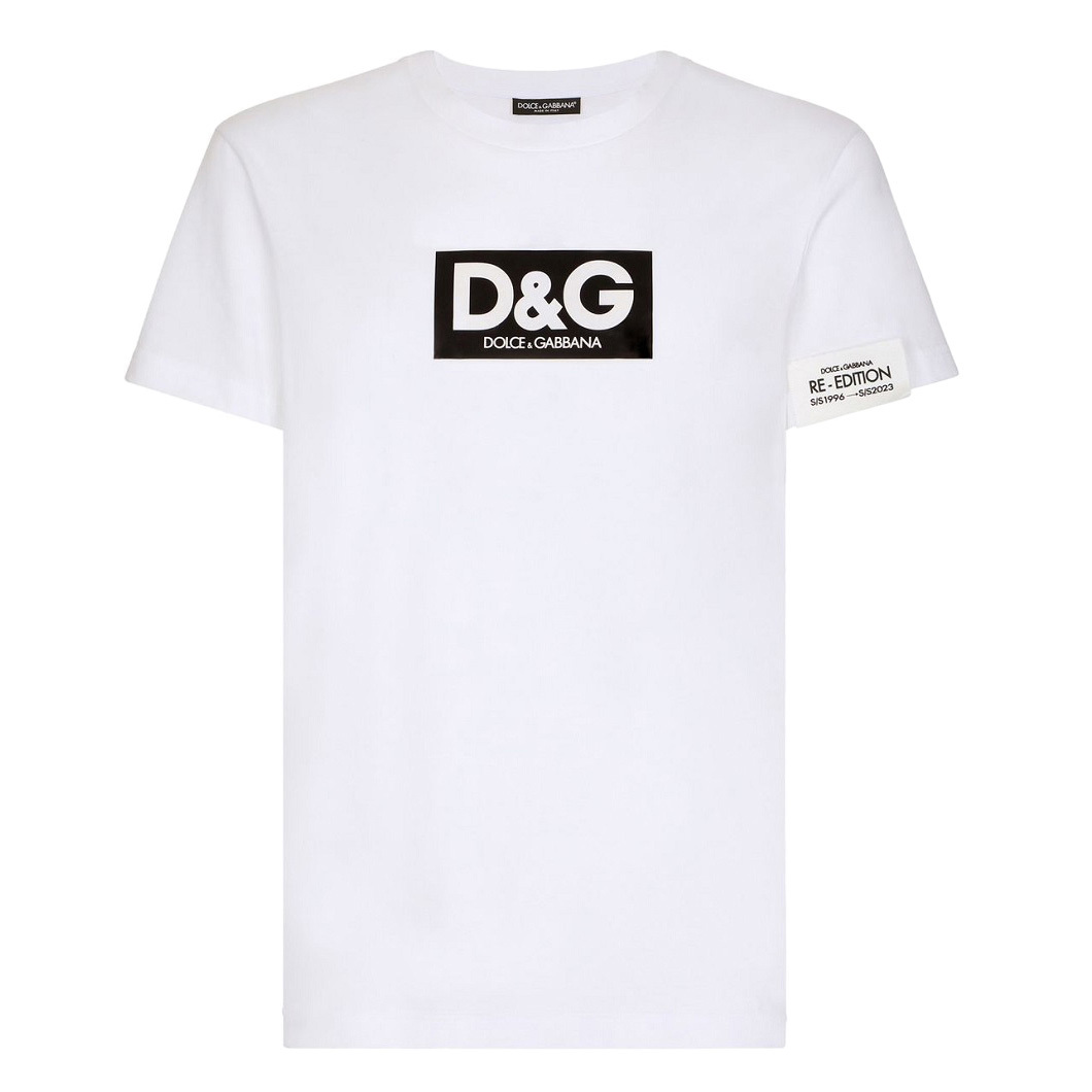 送料無料 2 DOLCE&GABBANA ドルチェ＆ガッバーナ G8QI4T FU7EQ ホワイト Tシャツ カットソー 半袖 size 50_画像5