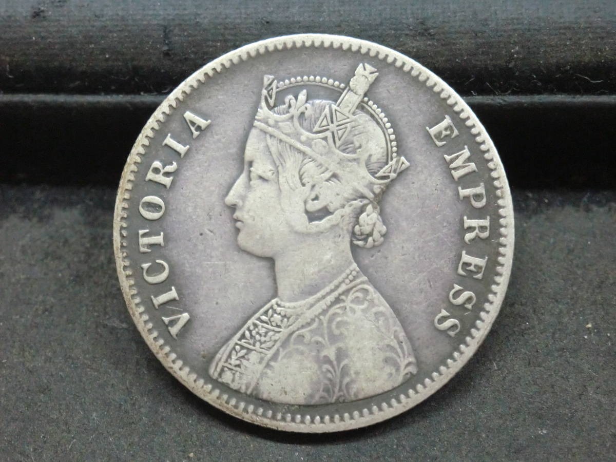 1840/1877印度維多利亞ONE RUPEE銀幣 原文:1840年/1877年 インド ヴィクトリア ONE RUPEE 銀貨