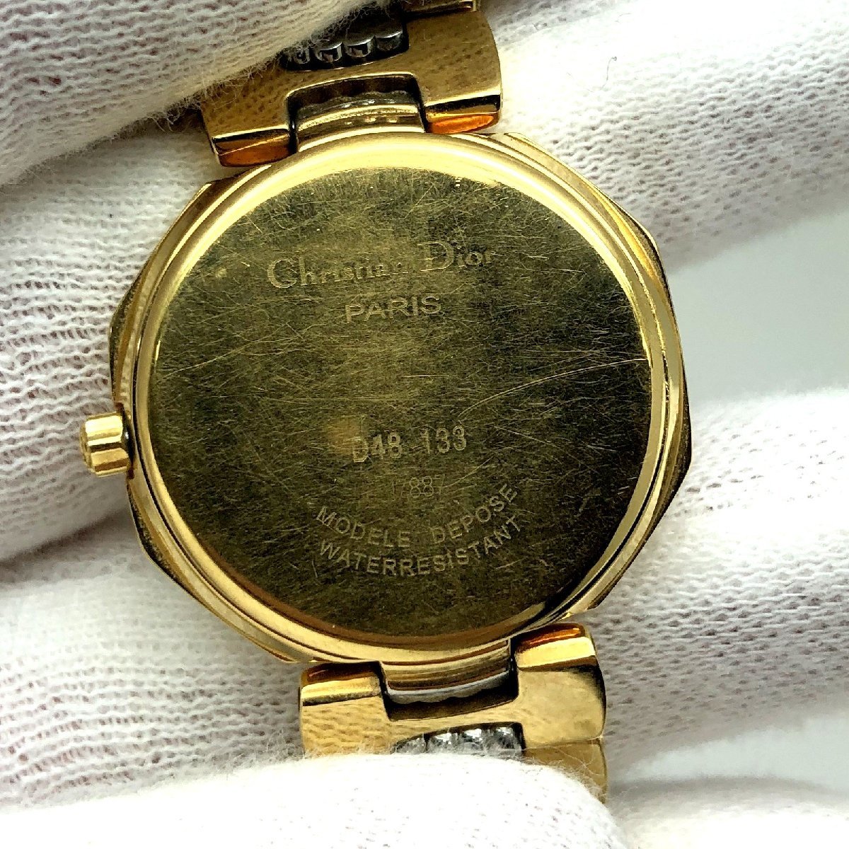 Christian Dior Christian Dior [4991D] кварц часы D48.133 серебряный Gold Gold циферблат ok tagon Date наручные часы 