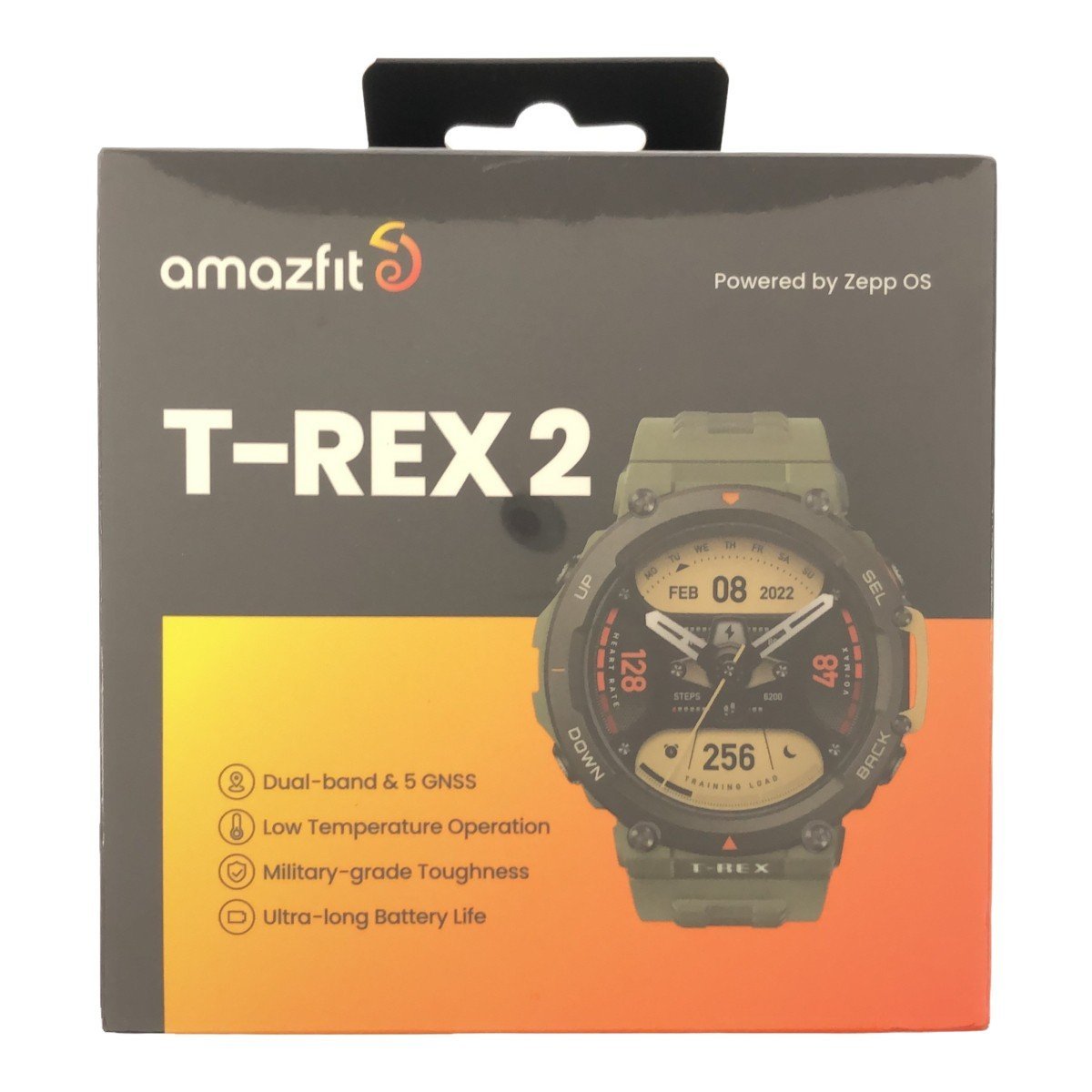 AMAZFIT アマズフィット 【men2808M】 スマートウォッチ T-Rex 2 ワイルドグリーン GPS 腕時計 心拍計 SP170045C176 OC