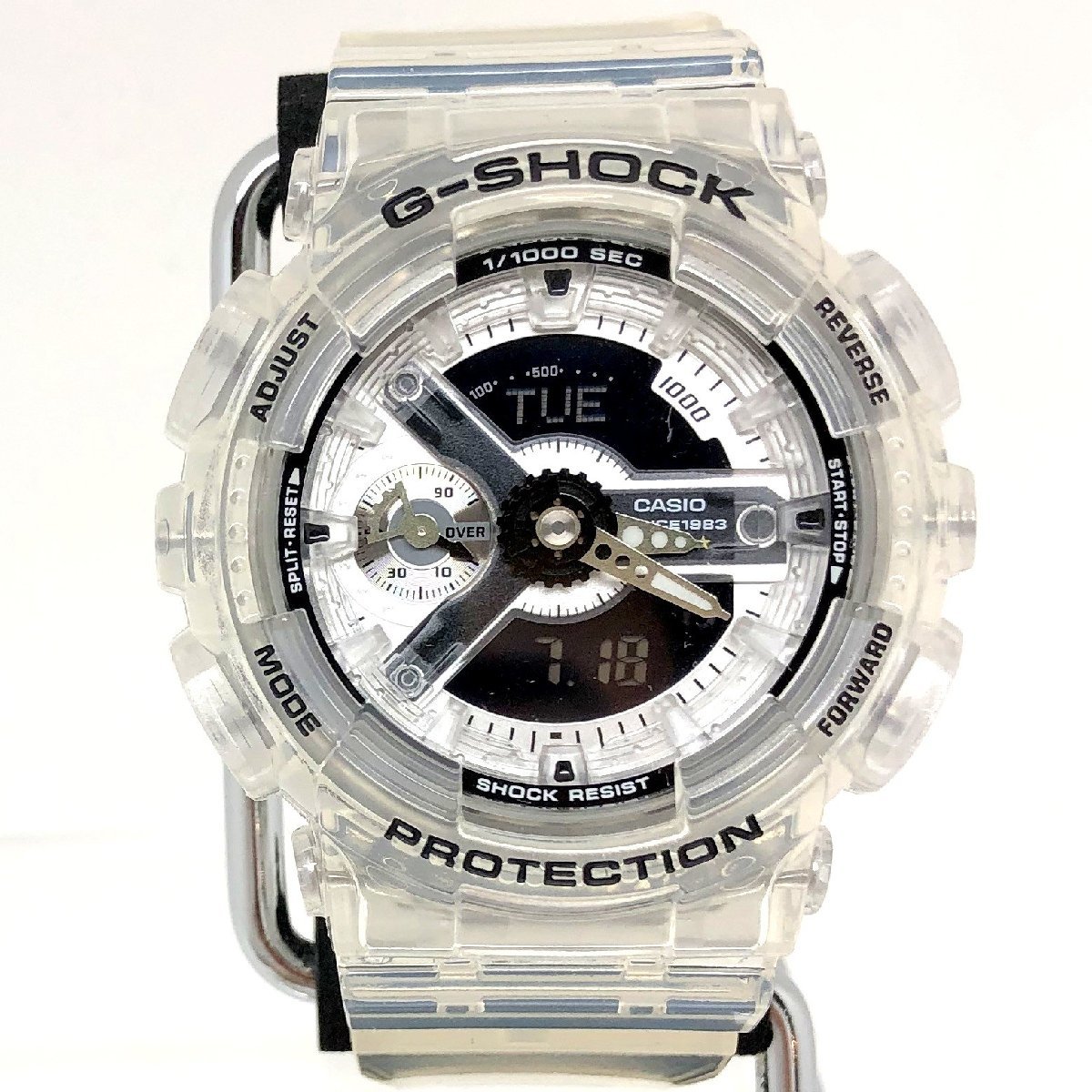 極美品 G-SHOCK ジーショック CASIO カシオ 腕時計 GMA-S114RX-7AJR 40周年記念 アナデジ スケルトン 【ITFY3EPDKPVR】_画像1