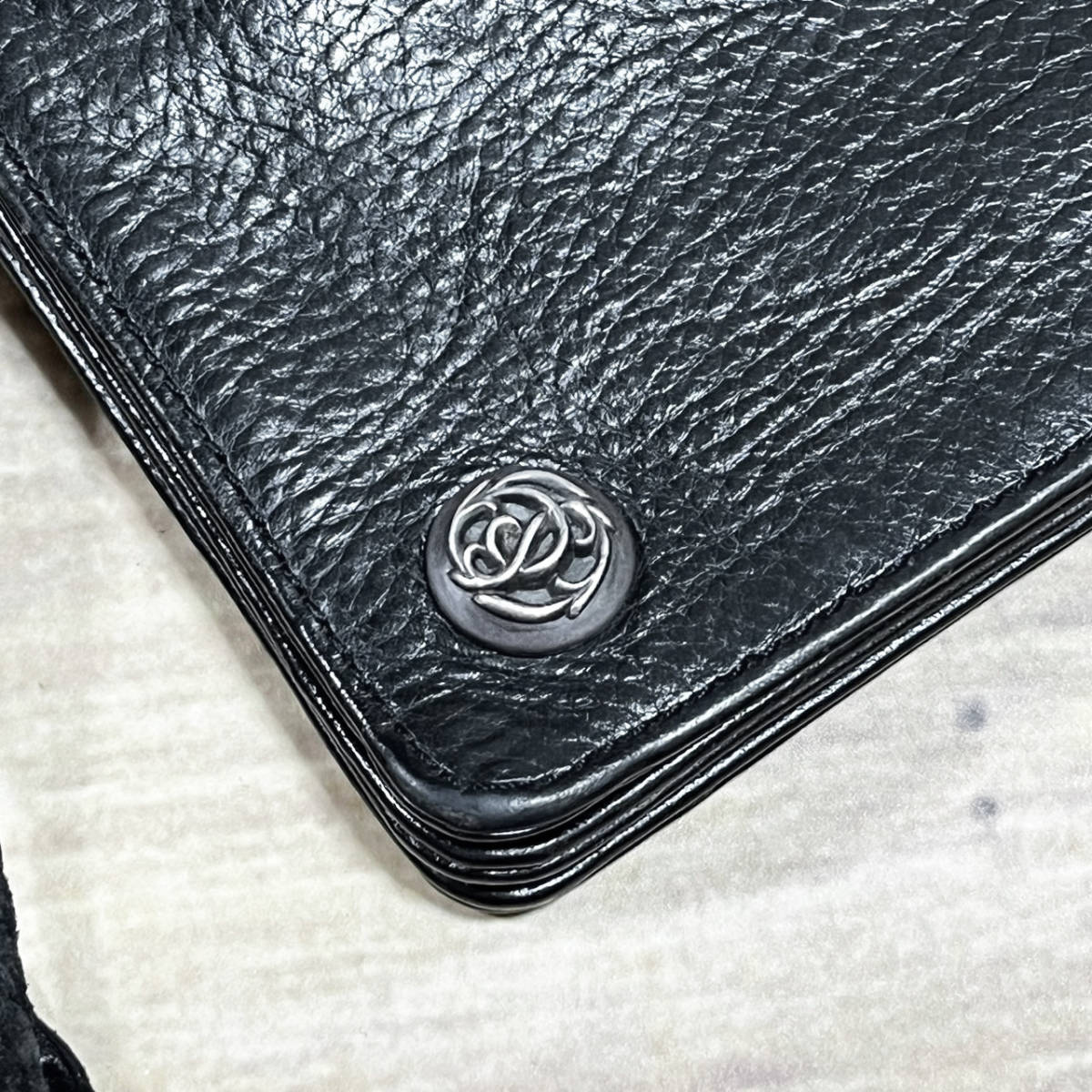 CHROME HEARTS クロムハーツ 2ZIP STRAP 2ジップストラップ フローラル ウォレット 2つ折り財布 シルバー925 正規品 本物