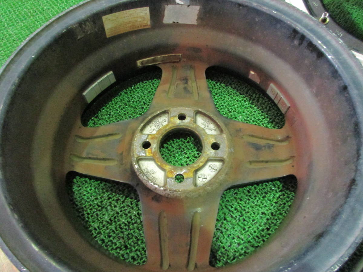 大阪493☆當時在日本製造的SSR款式?4輻條15×5.5 J + 40 100最終消失 <Br> 大阪493☆SSR風 日本製 当時物? 4スポーク 15×5.5J+40 100 最落無