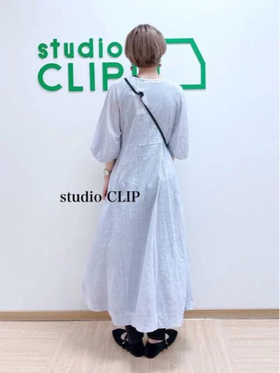 新品　studio CLIP★ 高山都さんコラボ　カシュクールワンピース