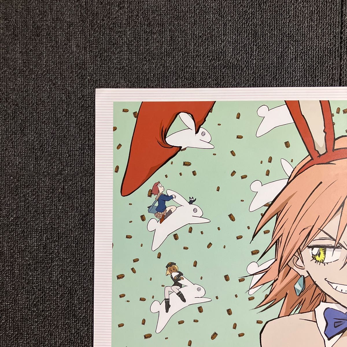 『フリクリ』販促ポスター　ハル子　バニー　FLCL　ガイナックス　GAINAX  鶴巻和哉　貞本義行　今石洋之　非売品