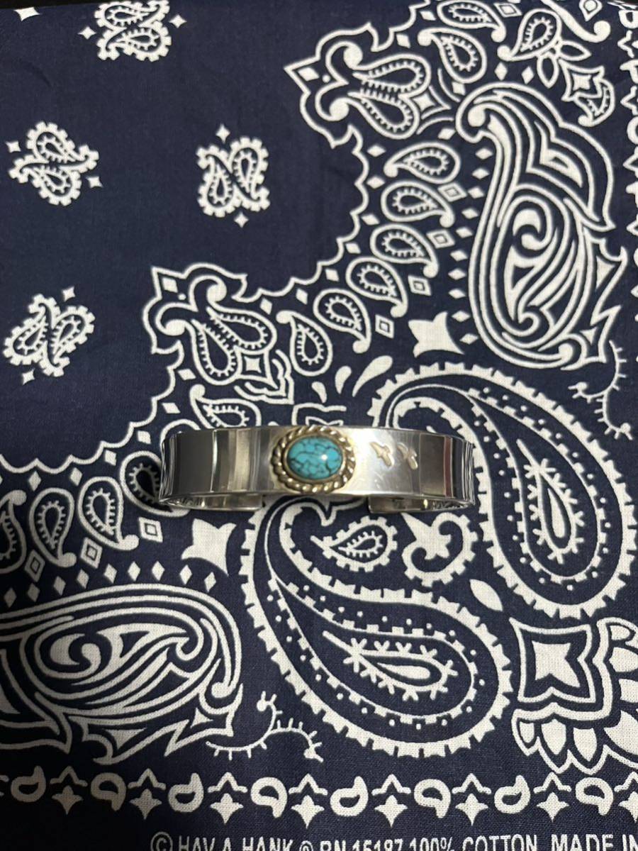 BUFFALO CHIPS turquoise bangle ① Buffalo chip s