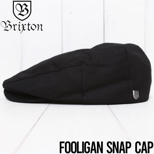 【送料無料】BRIXTON ブリクストン HOOLIGAN SNAP CAP ハンチング 10771 BLACK　M(58cm)サイズ