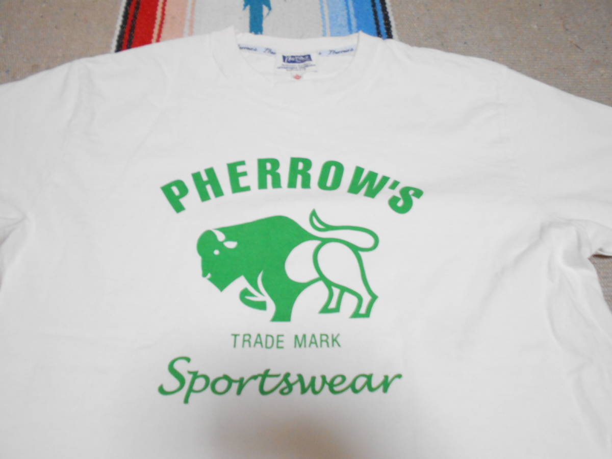 PHERROW'S SPORTWEAR フェローズ コットン100％ Tシャツ アメカジ VINTAGE JEANS DENIM ATHLETIC DEPT TRACK&FIELD FOOTBALL BASKETBALL_画像1