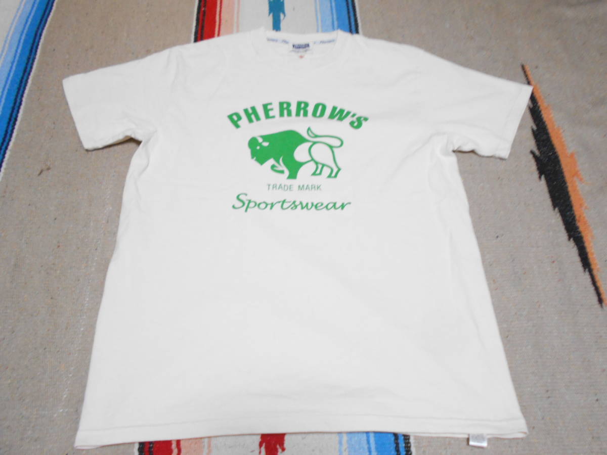 PHERROW'S SPORTWEAR フェローズ コットン100％ Tシャツ アメカジ VINTAGE JEANS DENIM ATHLETIC DEPT TRACK&FIELD FOOTBALL BASKETBALL_画像2