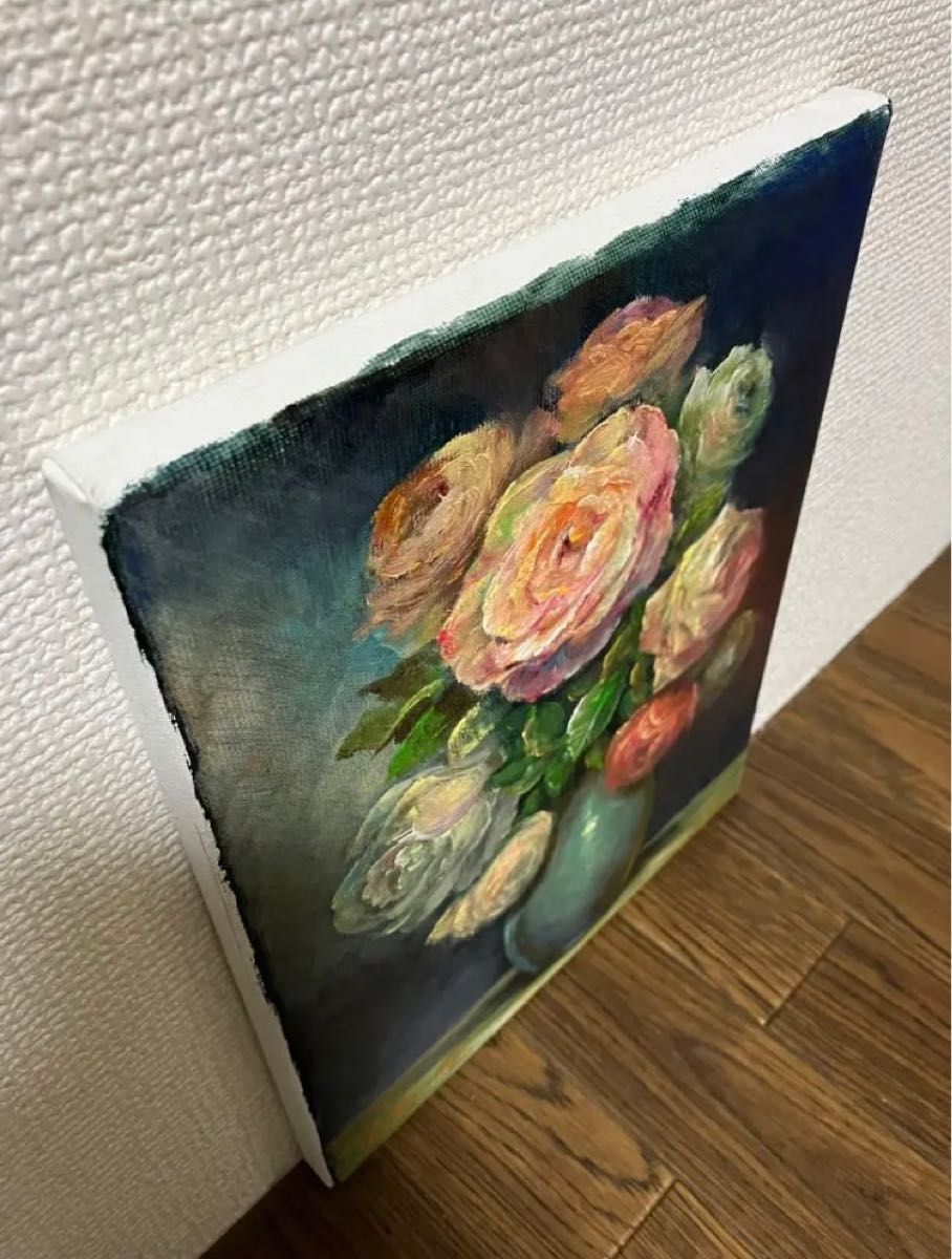 HaRu 花 バラ 1点物 真作 原画 絵画 油絵｜Yahoo!フリマ（旧